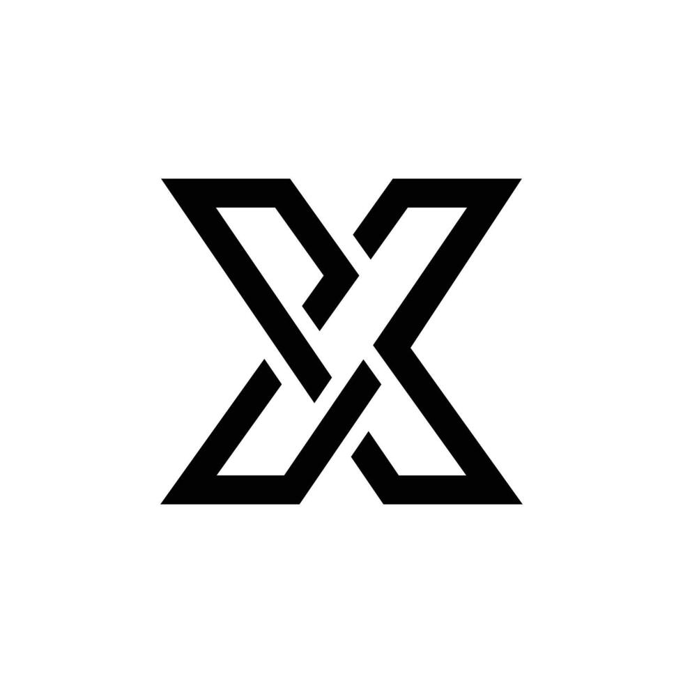 criativo carta p você x moderno linha arte elegante jogos logotipo conceito Projeto vetor