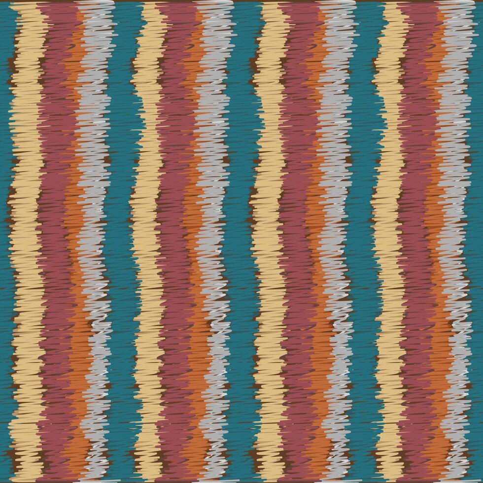 desatado ikat étnico padronizar. abstrato texturizado fundo vetor