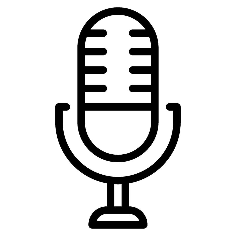 microfone conectados Aprendendo ícone vetor