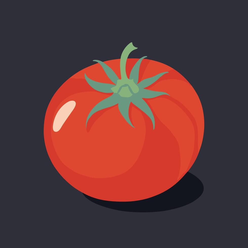 tomate grampo arte vetor ilustração