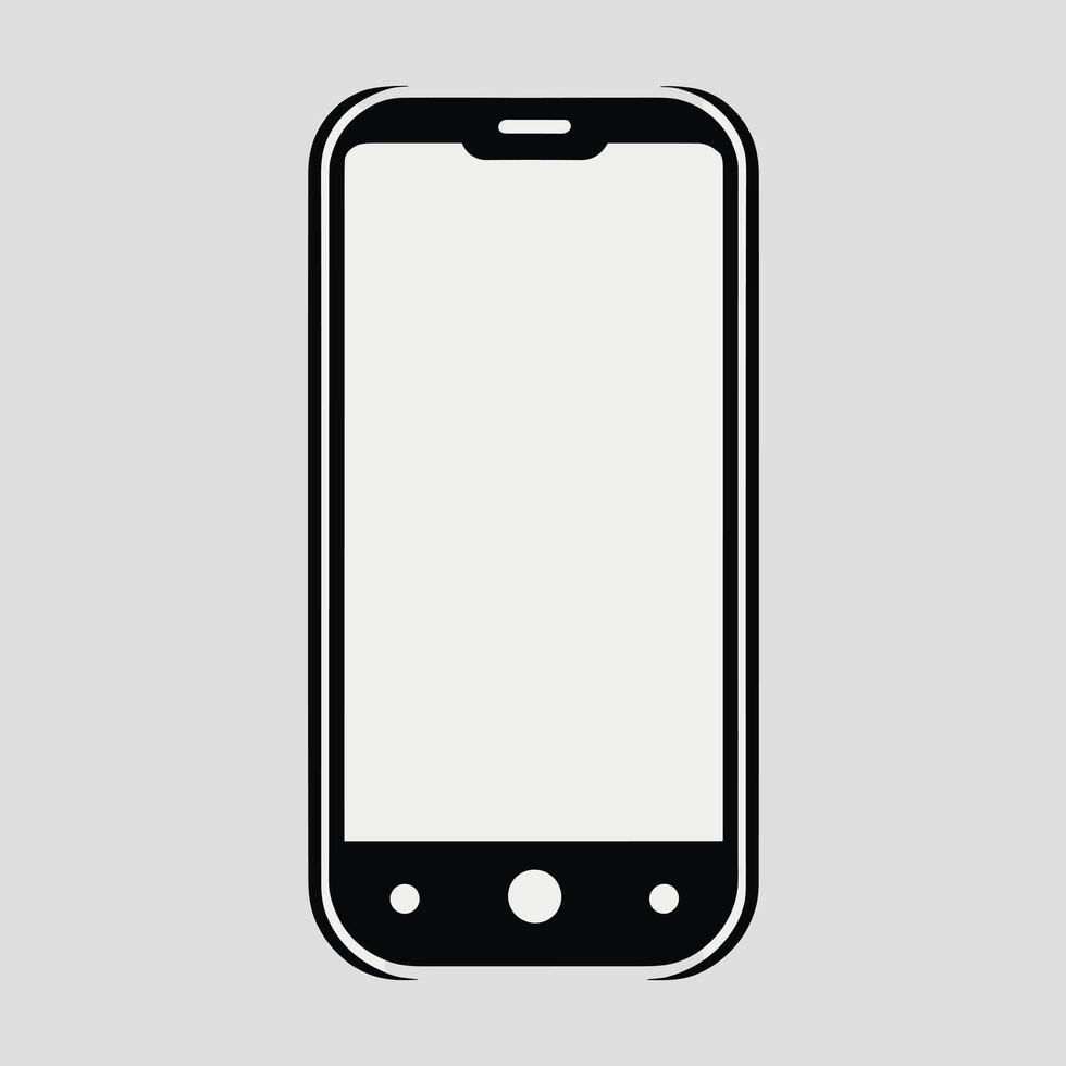 Smartphone ícone logotipo vetor ilustração digital aplicativo conceito