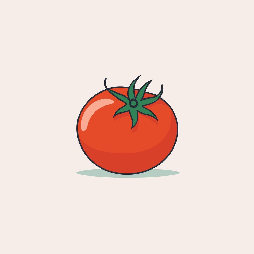 tomate grampo arte vetor ilustração