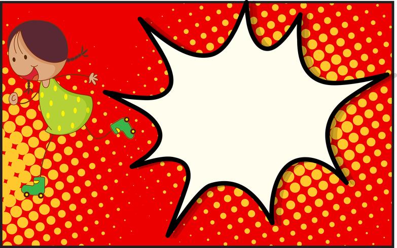 Fundo de quadrinhos pop art vetor