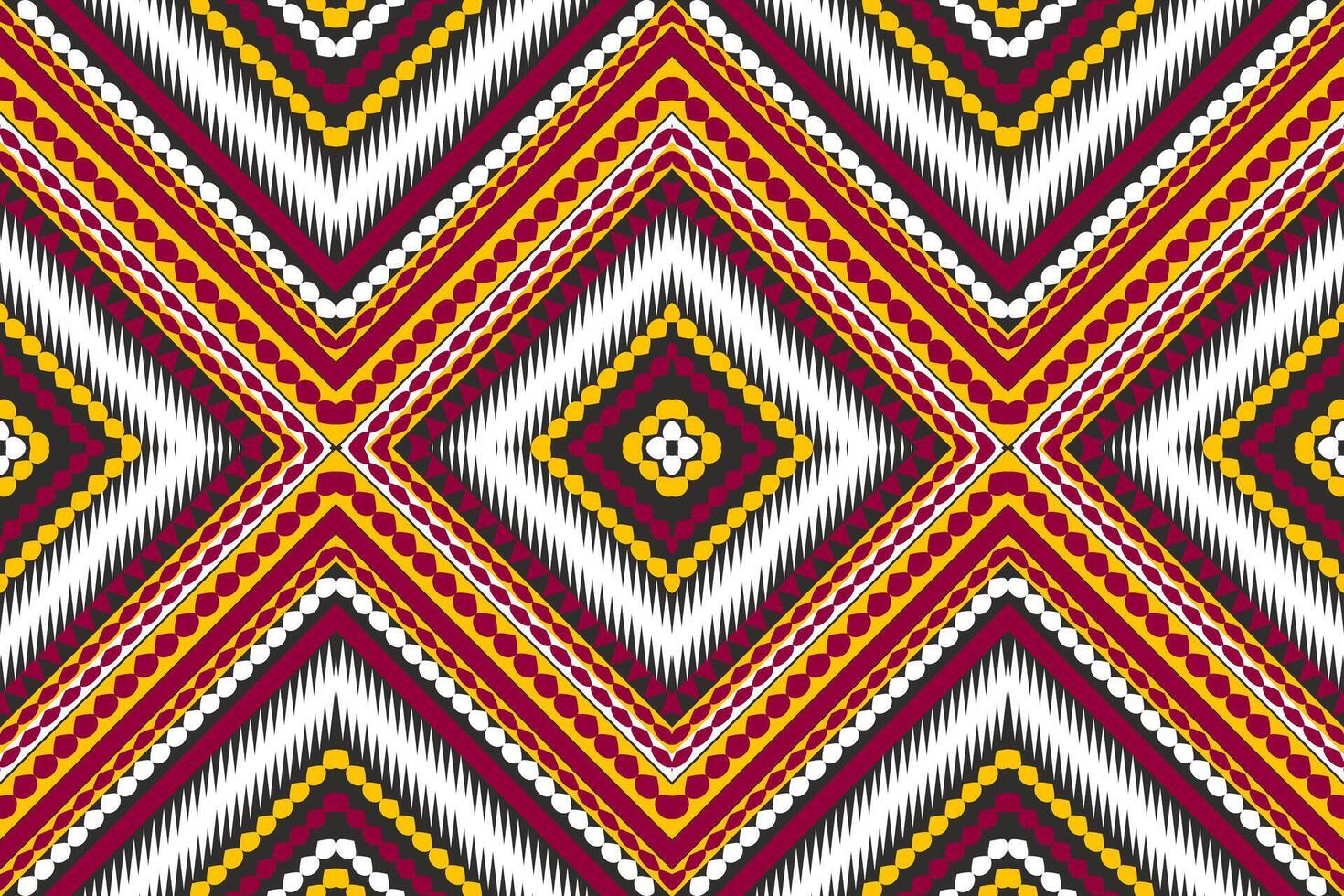 desatado tecido padrão, abstrato geométrico triângulo onda ziguezague ikat tribal. índigo branco para impressão têxteis, tapetes, tecidos. vetor