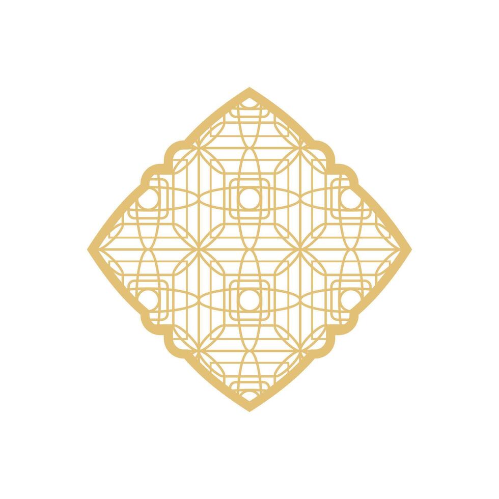 árabe islâmico padronizar arco quadro. islâmico dourado quadro, Armação formas. Ramadã janela com ornamento. vetor oriental decoração Projeto. muçulmano vintage fronteira para Projeto. indiano decoração dentro oriental estilo.