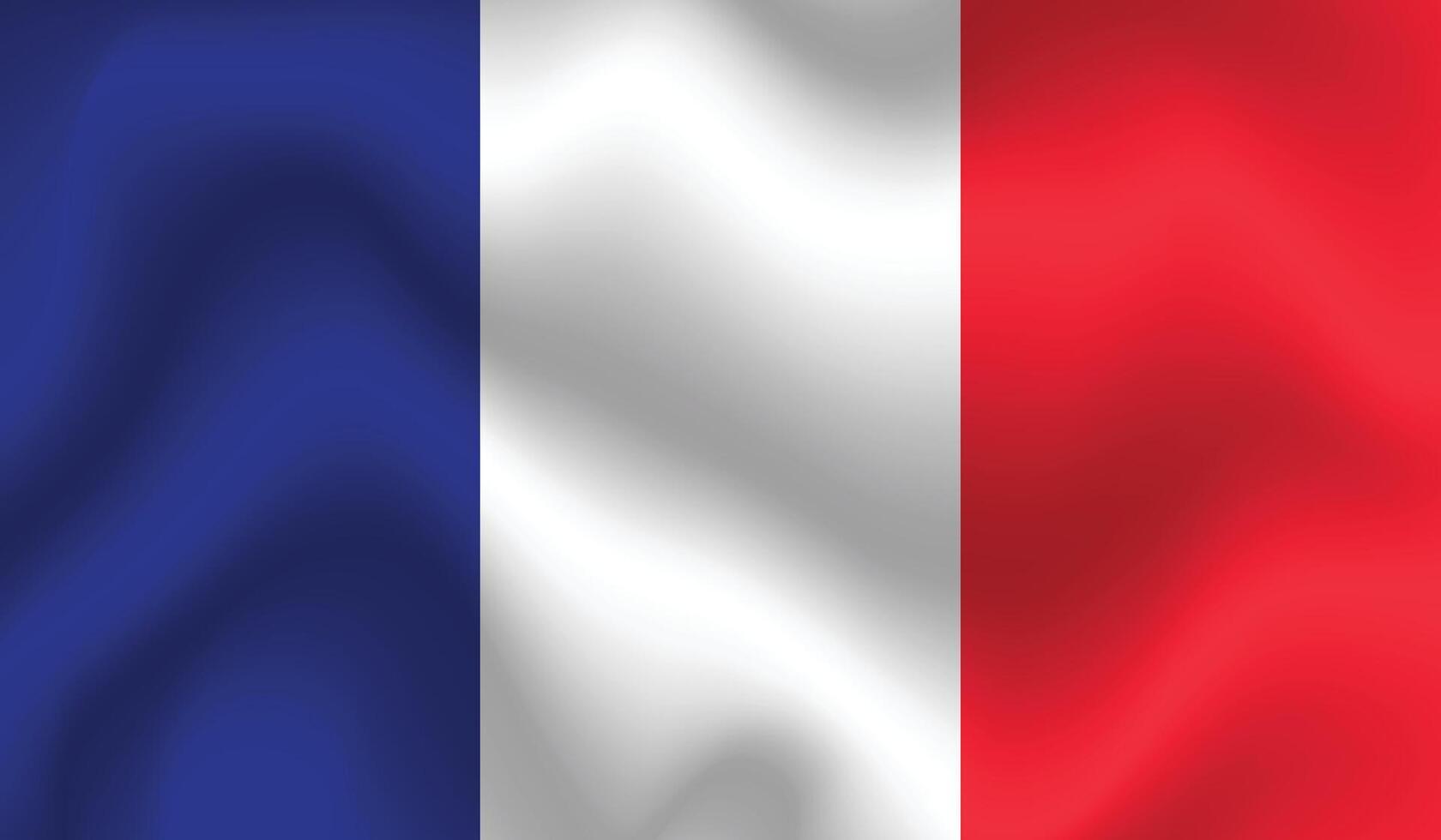 plano ilustração do França nacional bandeira. França bandeira Projeto. França onda bandeira. vetor