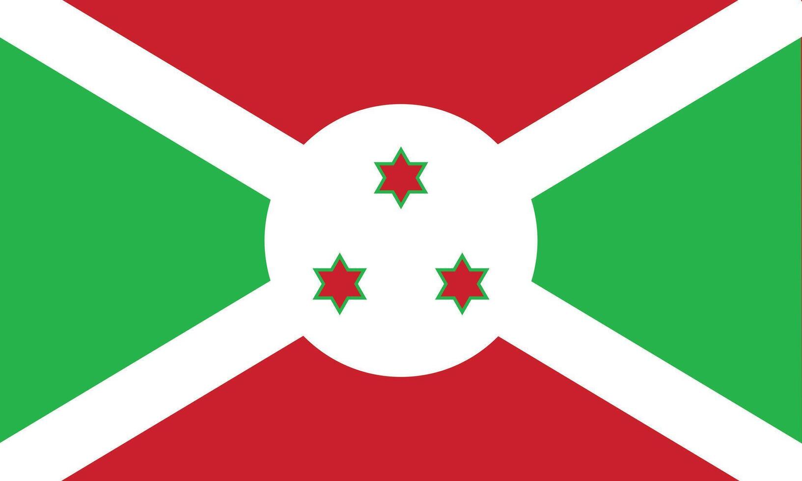 plano ilustração do Burundi nacional bandeira. Burundi bandeira Projeto. vetor