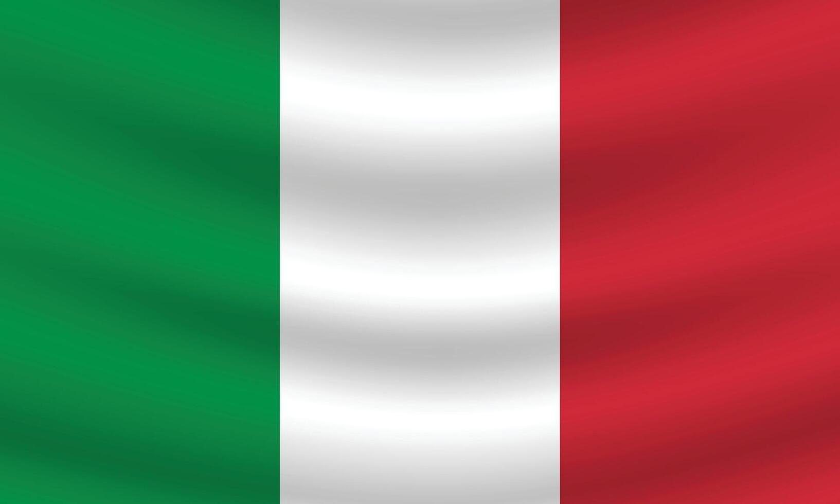 plano ilustração do Itália nacional bandeira. Itália bandeira Projeto. Itália onda bandeira. vetor