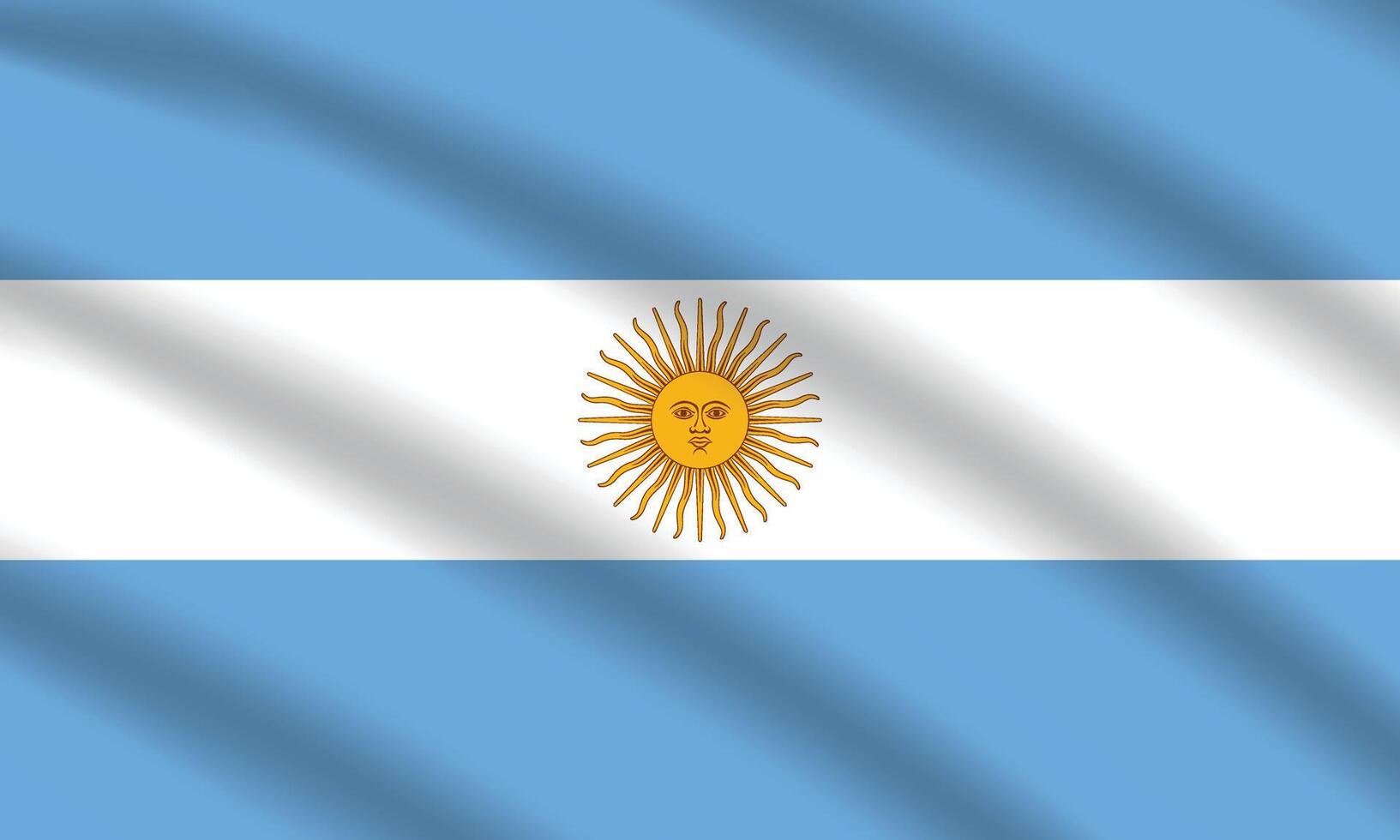 plano ilustração do Argentina bandeira. Argentina nacional bandeira Projeto. Argentina onda bandeira. vetor