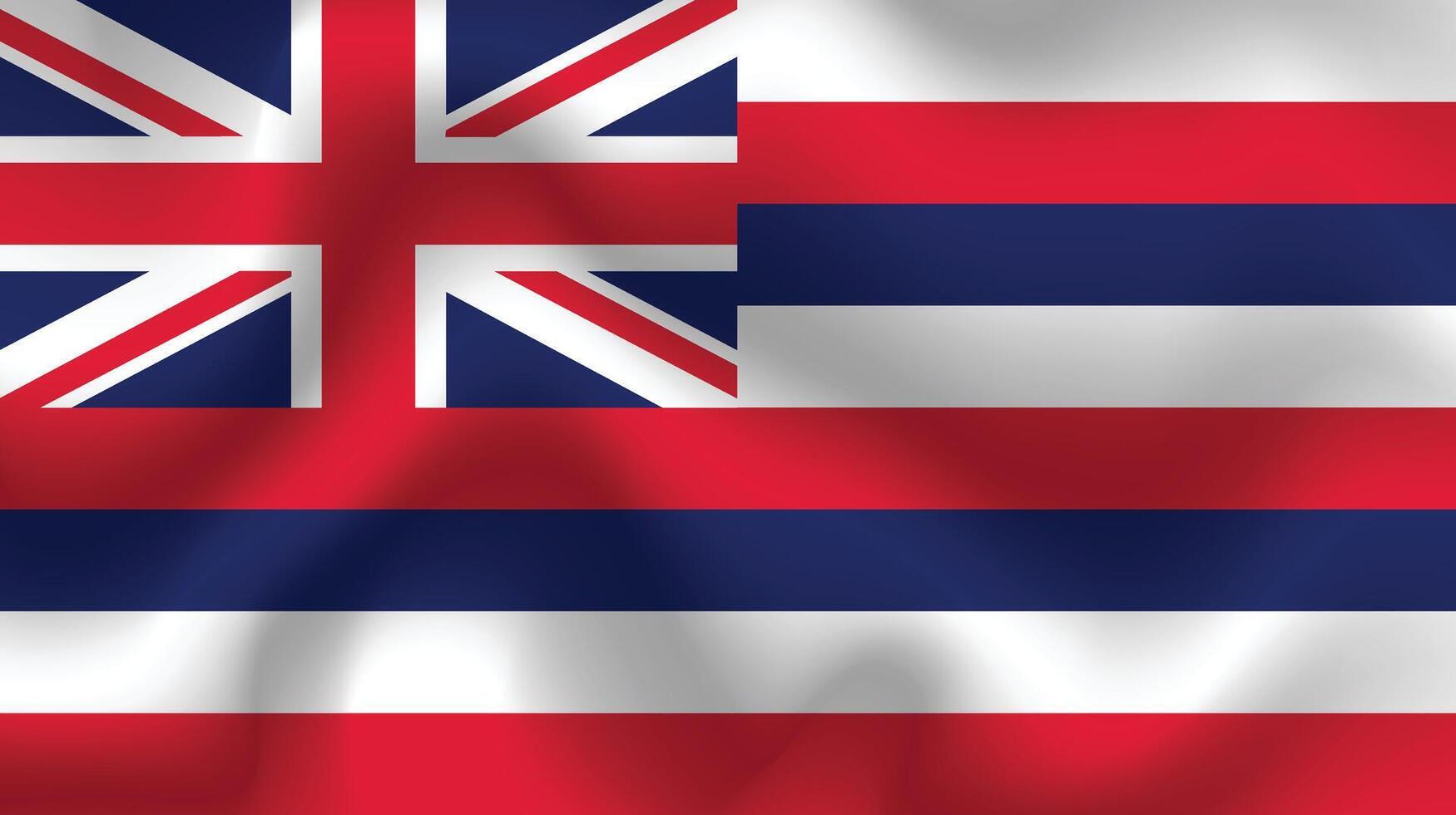 plano ilustração do Havaí Estado bandeira. Havaí Estado bandeira Projeto. Havaí onda bandeira. vetor