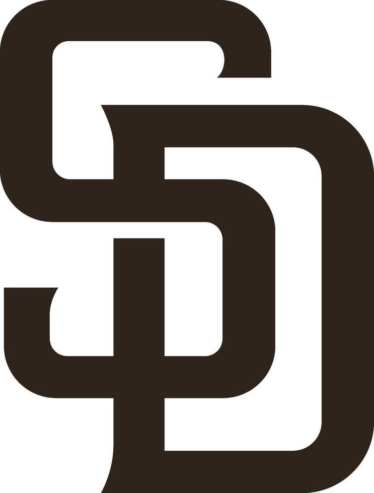 logotipo do a san diego padres principal liga beisebol equipe vetor