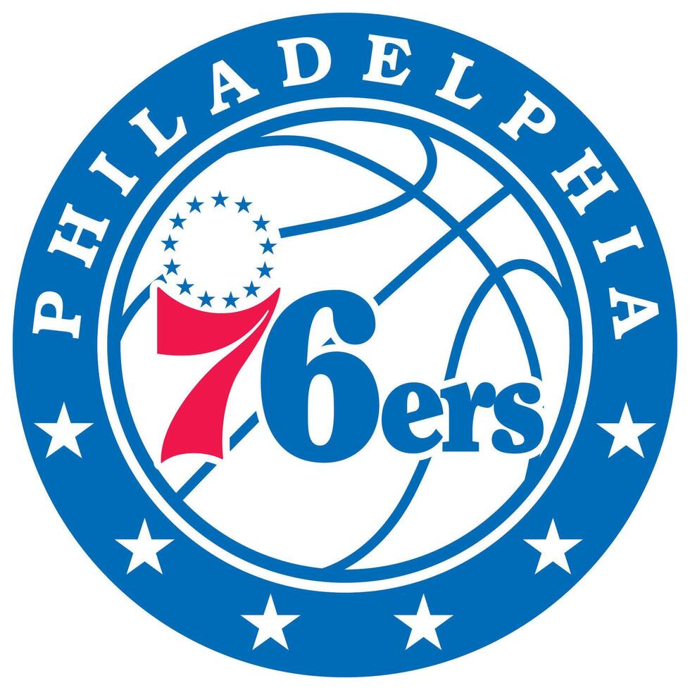 logotipo do a Filadélfia 76ers basquetebol equipe vetor