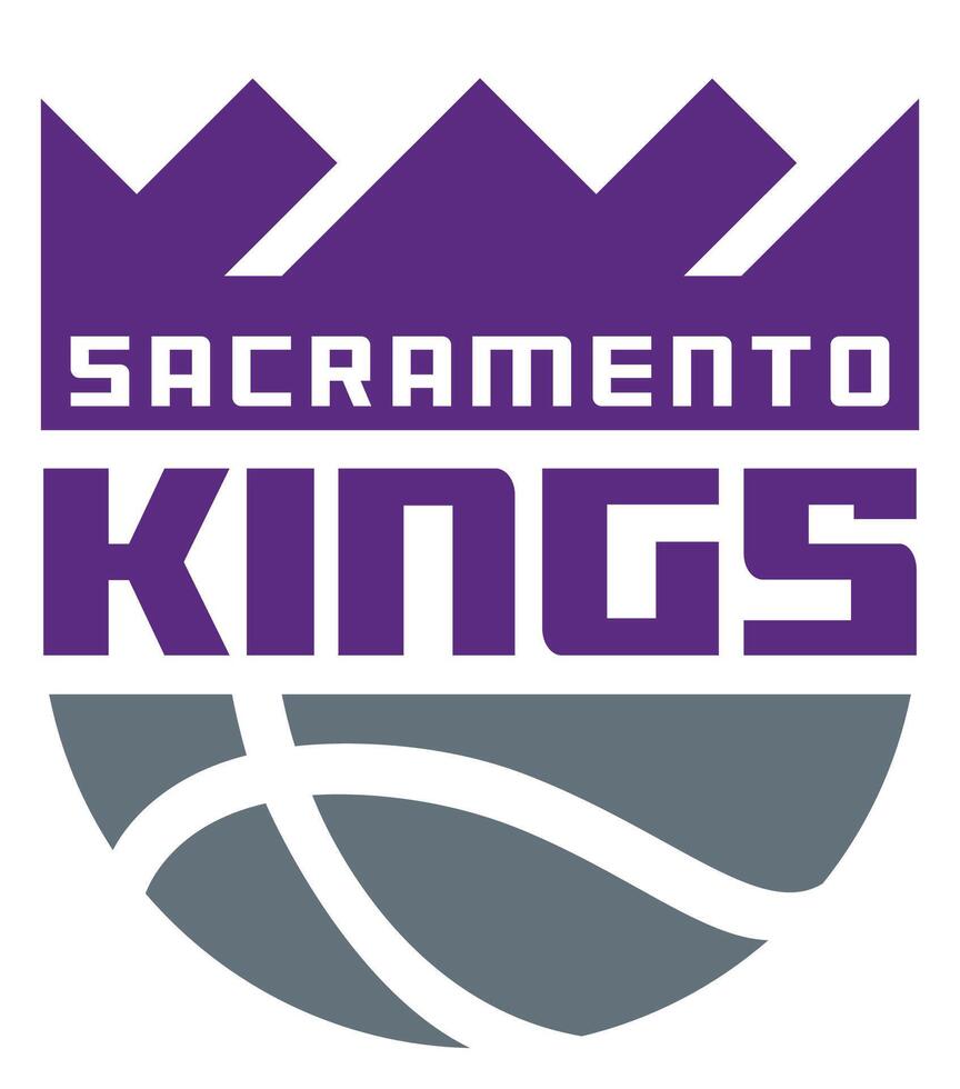 logotipo do a sacramento reis basquetebol equipe vetor