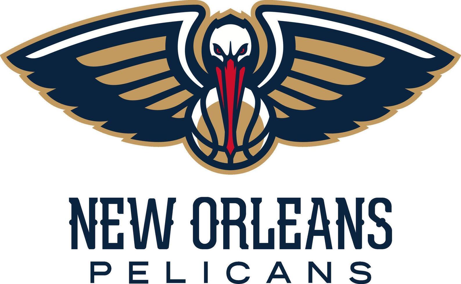 logotipo do a Novo orleans pelicanos basquetebol equipe vetor