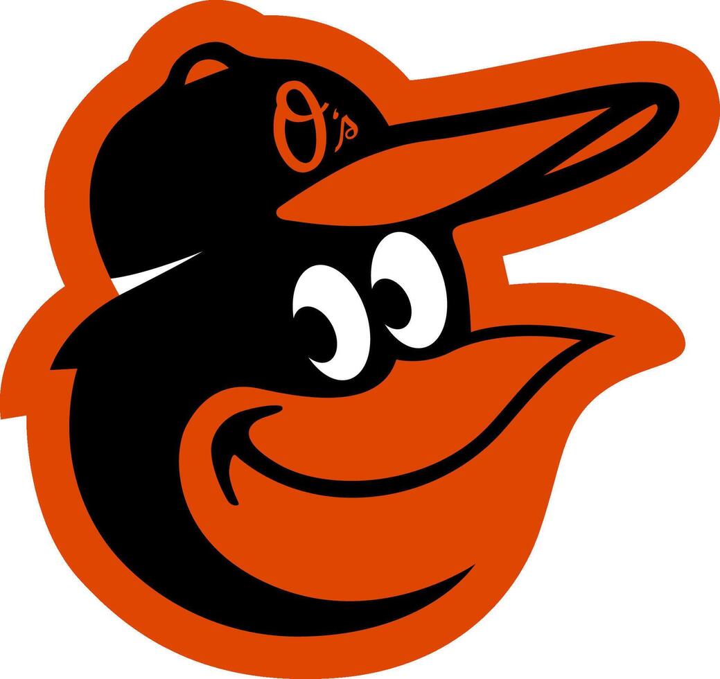 logotipo do a Baltimore orioles principal liga beisebol equipe vetor