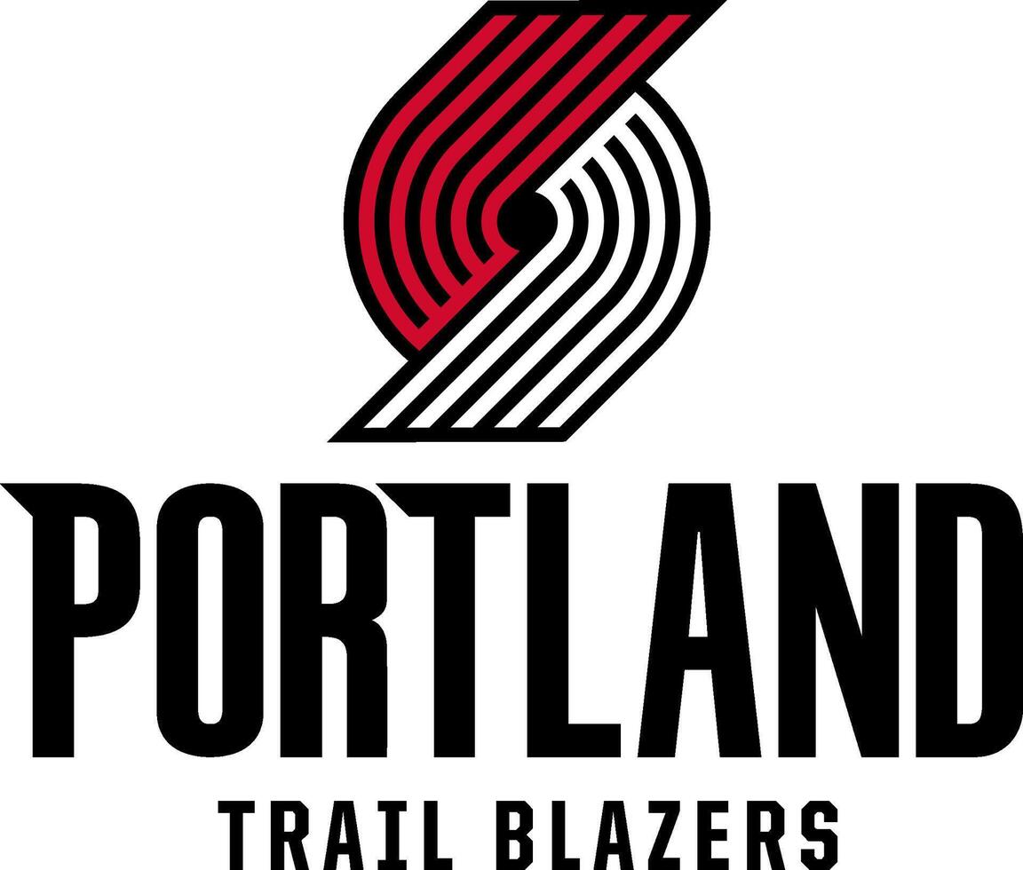 logotipo do a Portland trilha blazers basquetebol equipe vetor