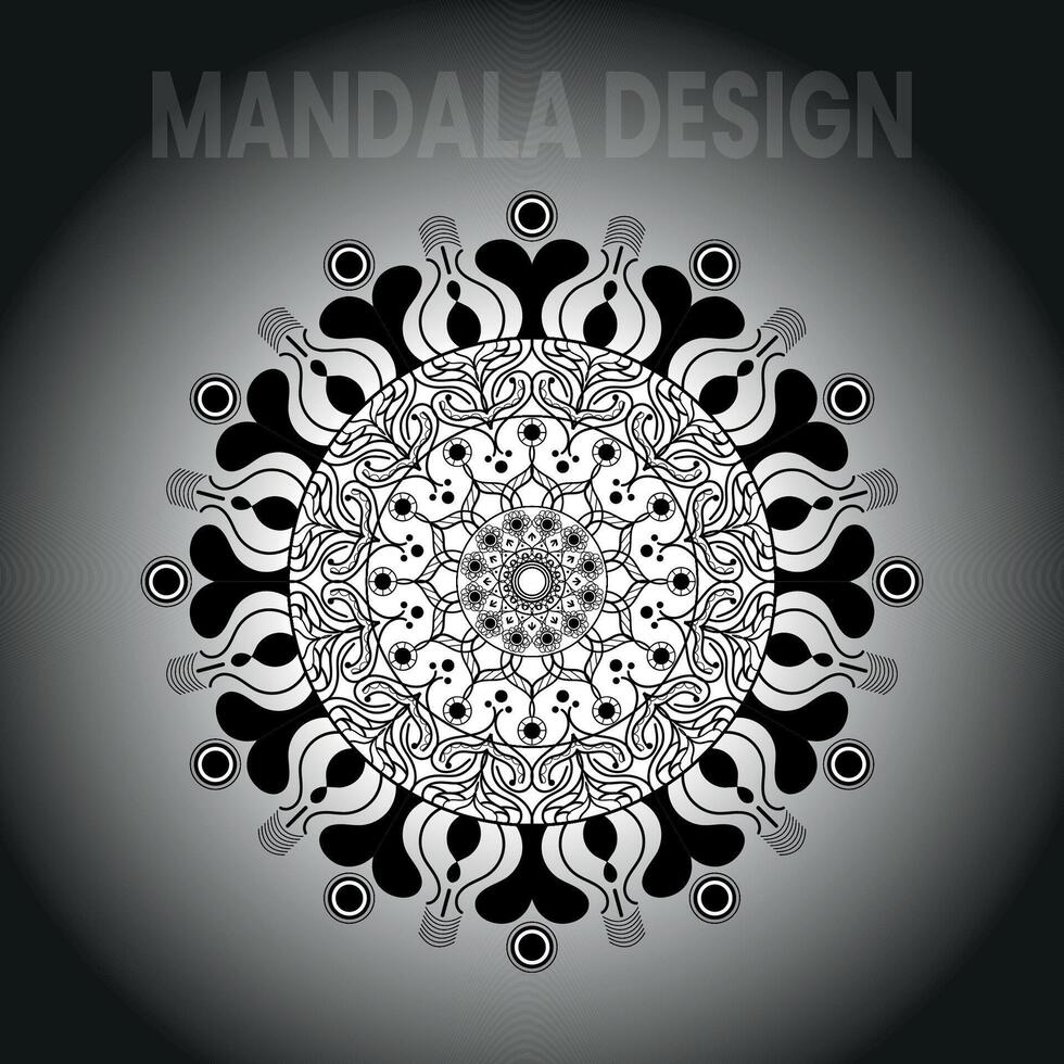 luxo, mandala projeto, vintage, ilustração, abstrato, vetor, mehndi, tradicional, fronteira, imprimir, gráfico, vetor