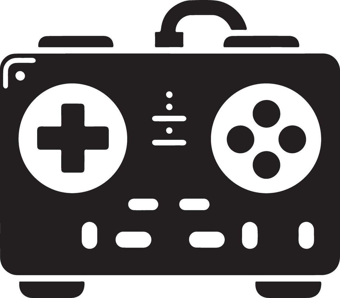 mínimo jogos console ícone símbolo, plano ilustração, branco fundo 20 vetor