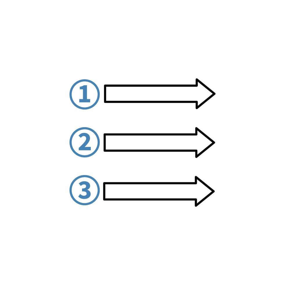 Prioritizar conceito linha ícone. simples elemento ilustração. Prioritizar conceito esboço símbolo Projeto. vetor