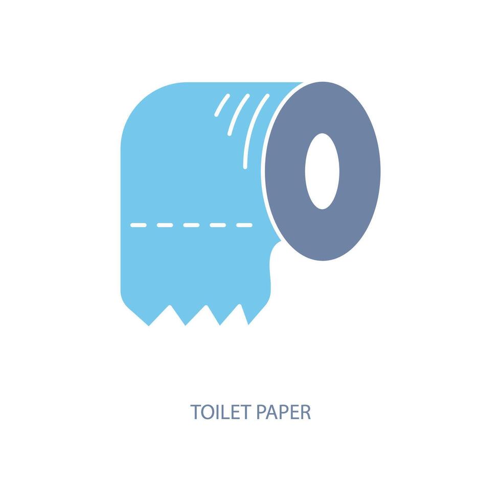 banheiro papel conceito linha ícone. simples elemento ilustração. banheiro papel conceito esboço símbolo Projeto. vetor
