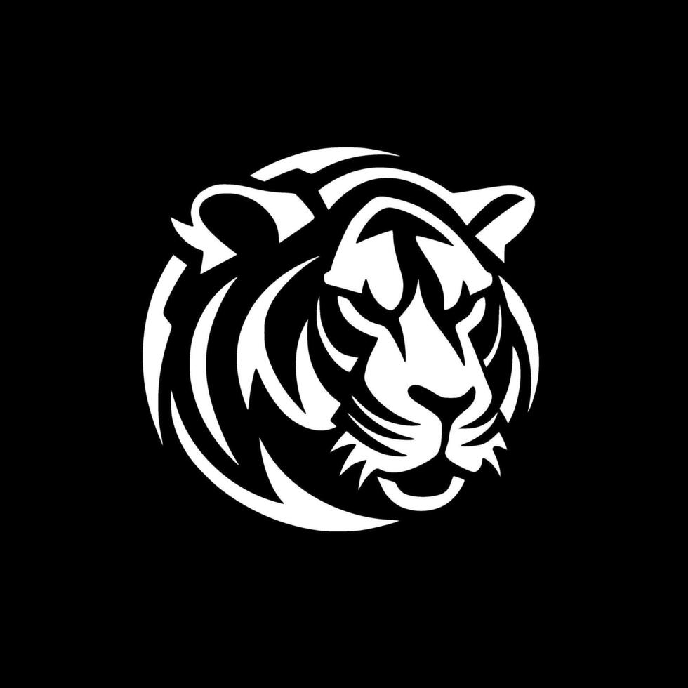 tigre - minimalista e plano logotipo - vetor ilustração