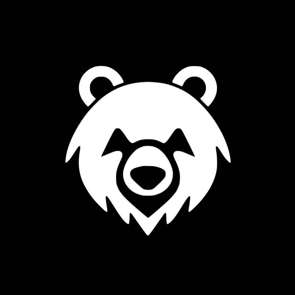 Urso - minimalista e plano logotipo - vetor ilustração