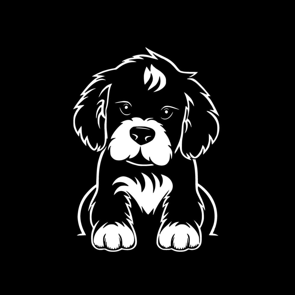 cachorro - minimalista e plano logotipo - vetor ilustração