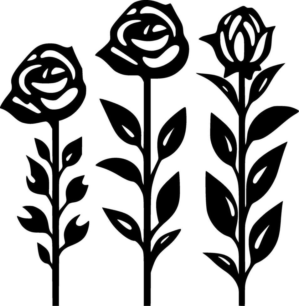 flores - minimalista e plano logotipo - vetor ilustração