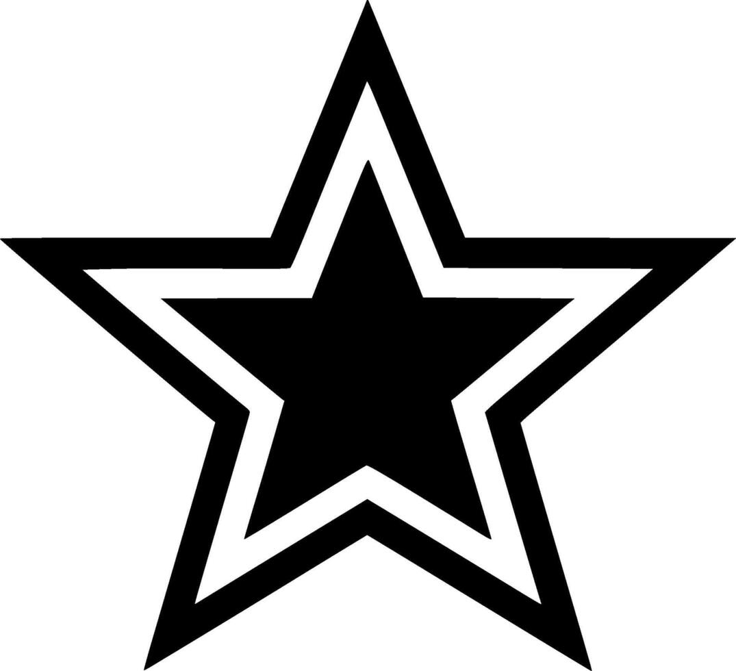 Estrela - minimalista e plano logotipo - vetor ilustração