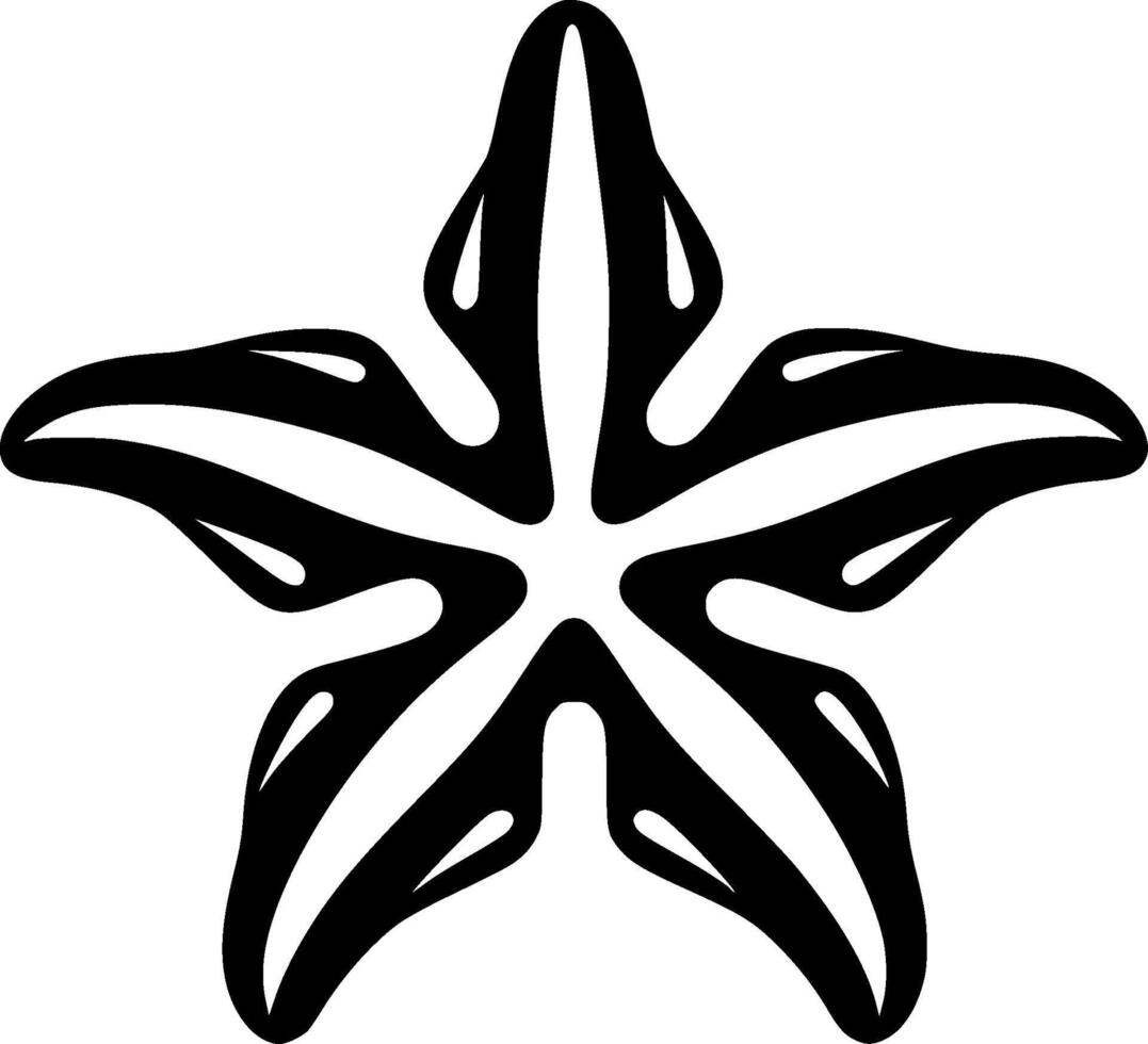 estrelas do mar - minimalista e plano logotipo - vetor ilustração