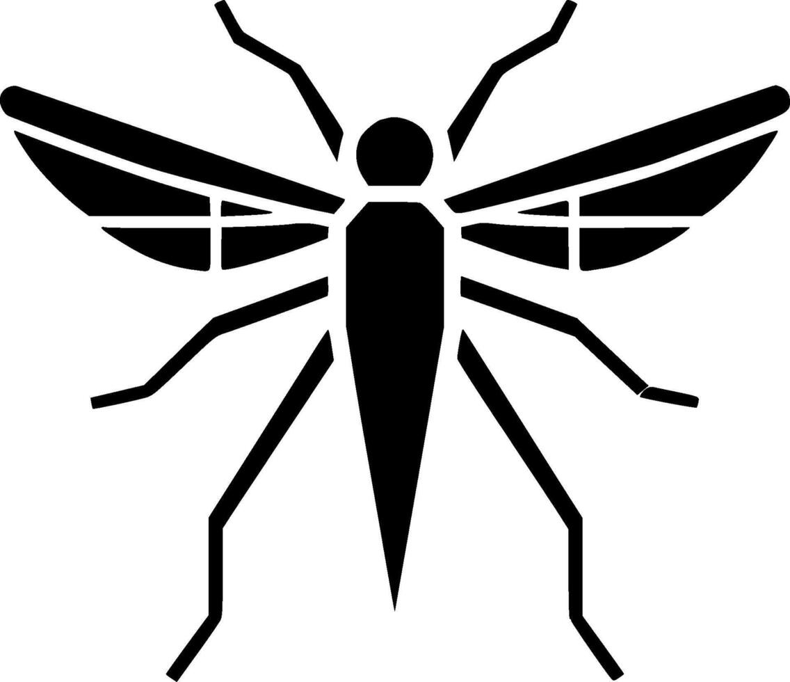 mosquito, Preto e branco vetor ilustração
