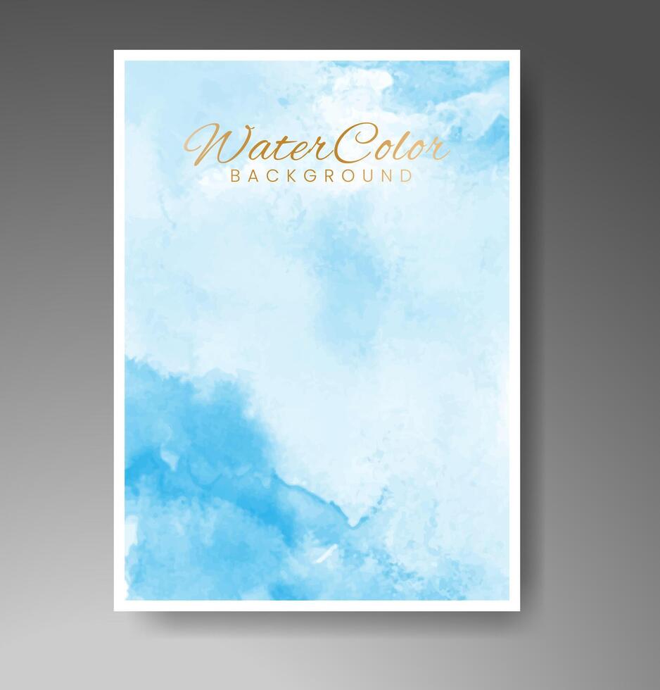 cartões com fundo aquarela. design para sua capa, data, cartão postal, banner, logotipo. vetor