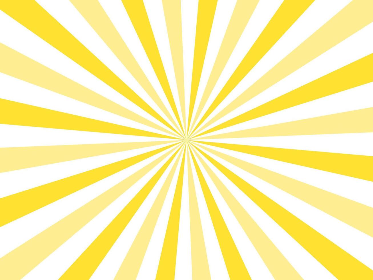 fundo bandeira com Sol raios, modelo, raio de Sol, branco e amarelo tons vetor