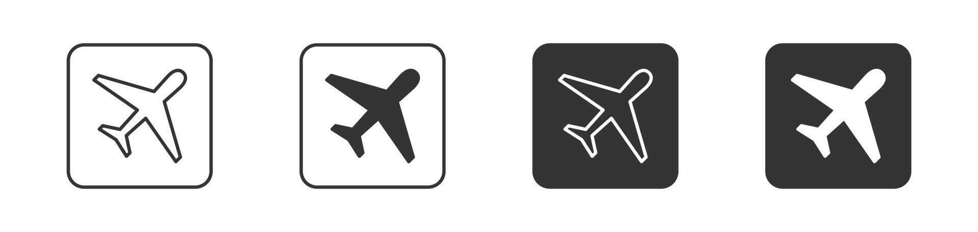 avião ícone. voar transporte símbolo. vetor ilustração.