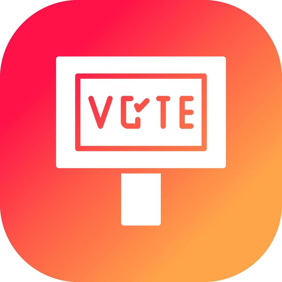 votar design de ícone criativo vetor