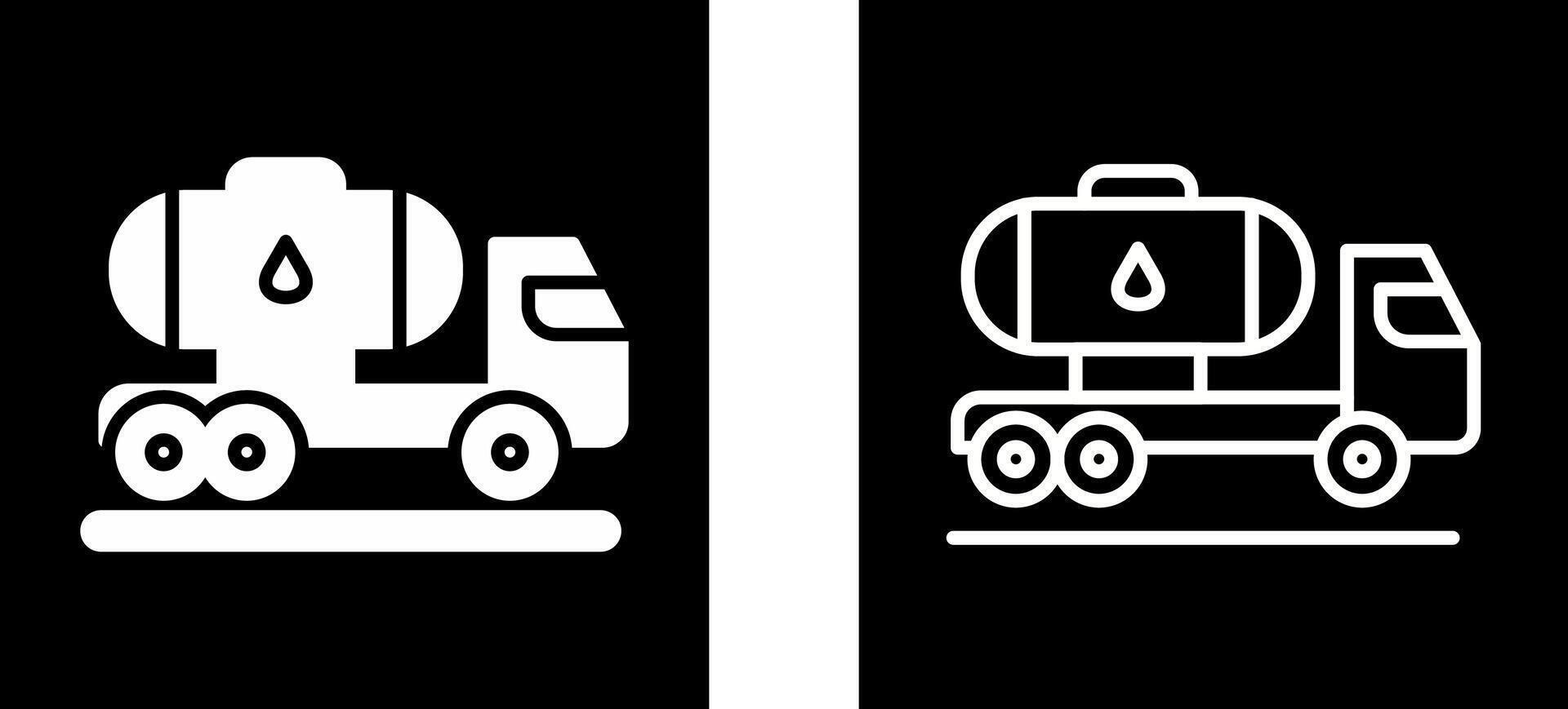 ícone de vetor de caminhão tanque