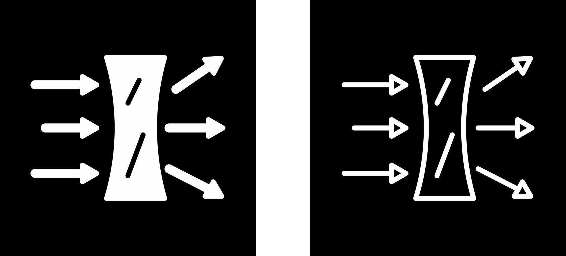 ícone de vetor de reflexão