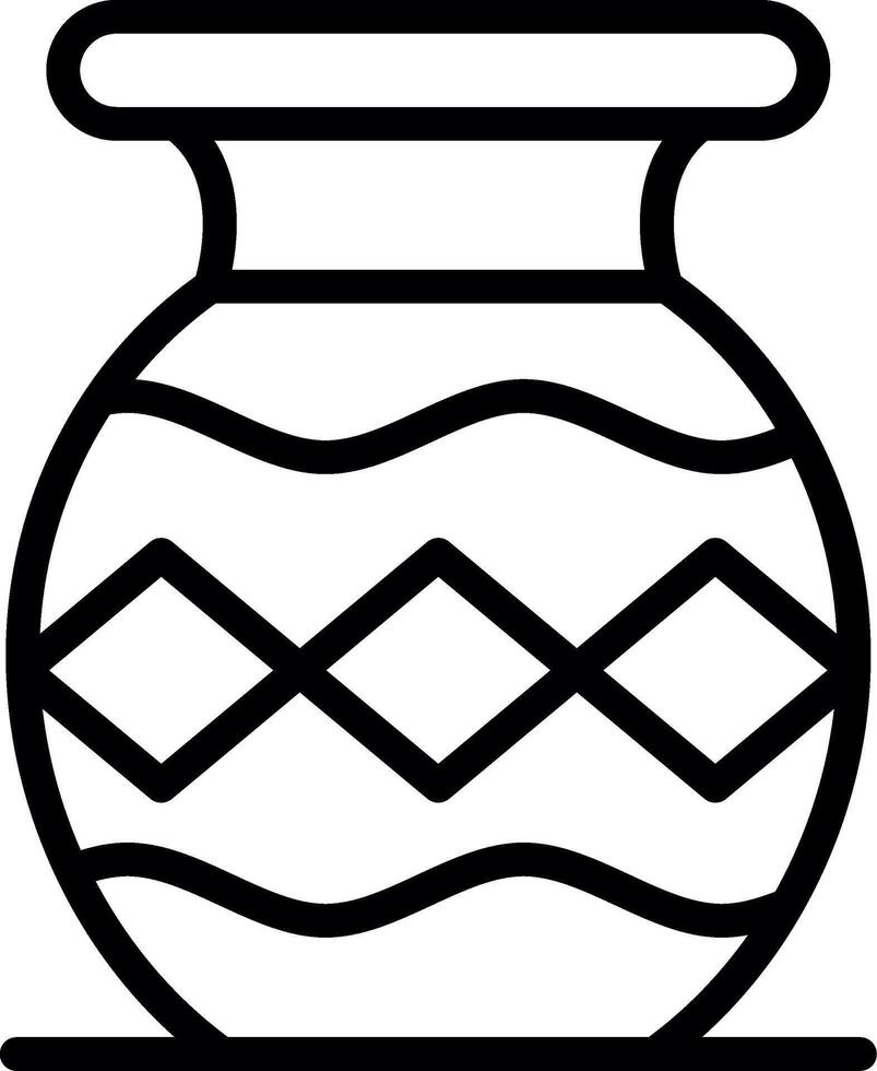 design de ícone criativo de vasos vetor