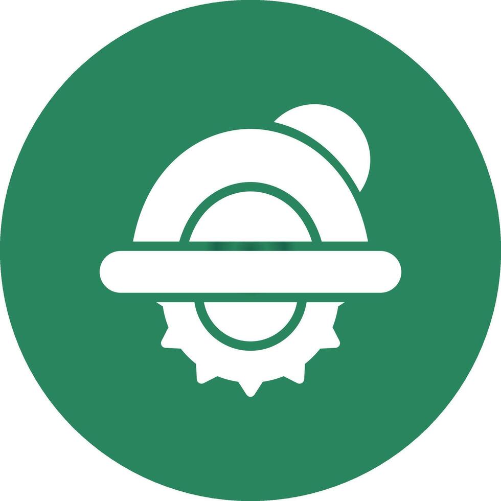 design de ícone criativo de serra circular vetor