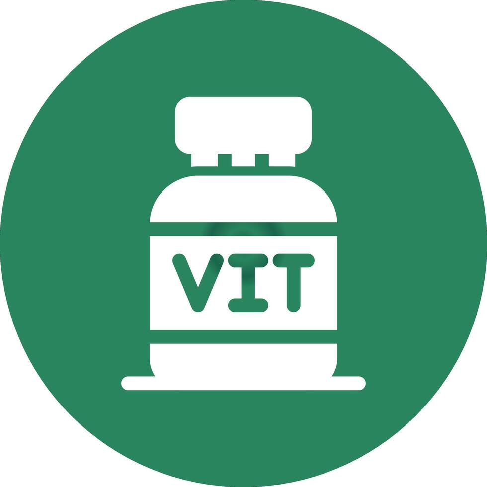 design de ícone criativo de vitaminas vetor