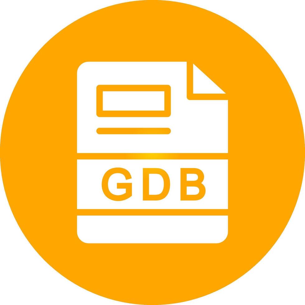 gdb criativo ícone Projeto vetor