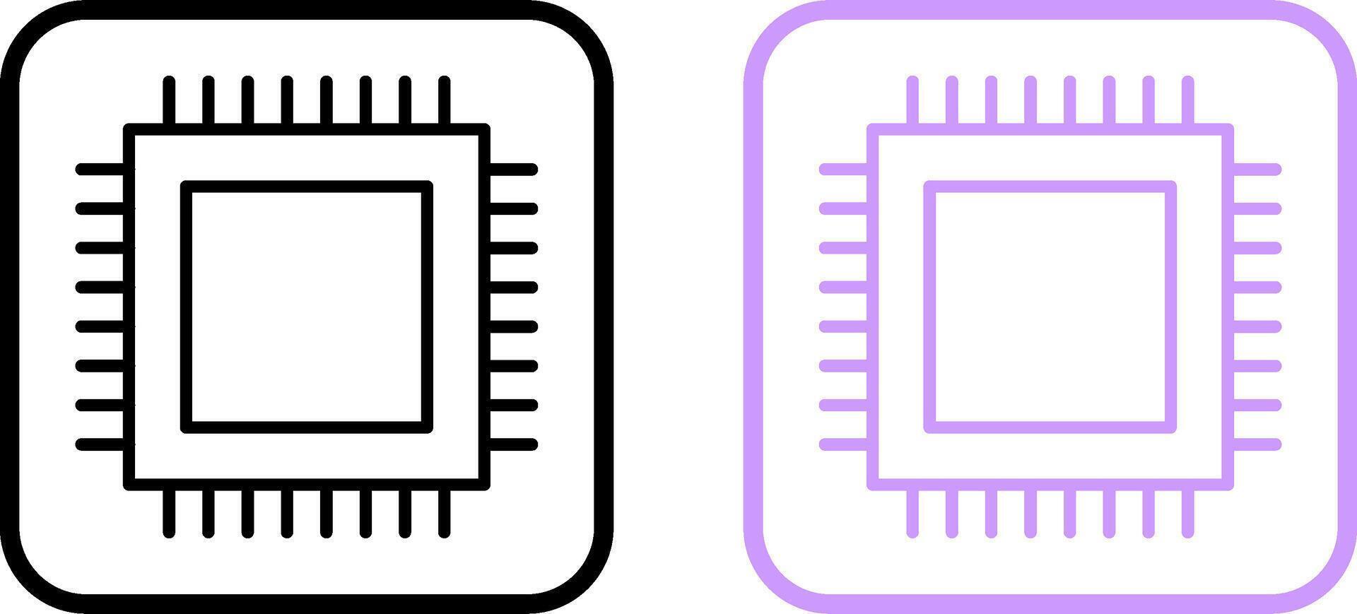 ícone de vetor de CPU