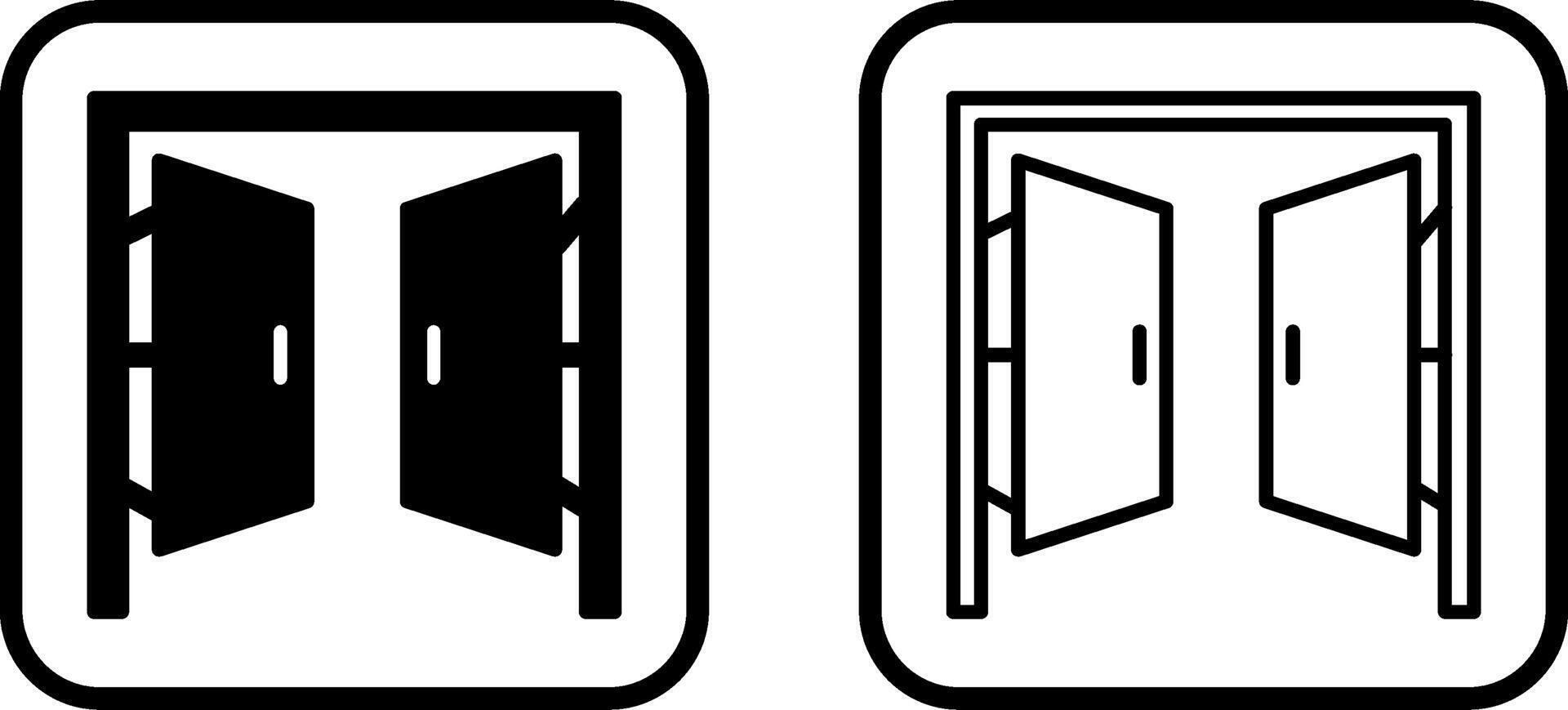 ícone de vetor de portas