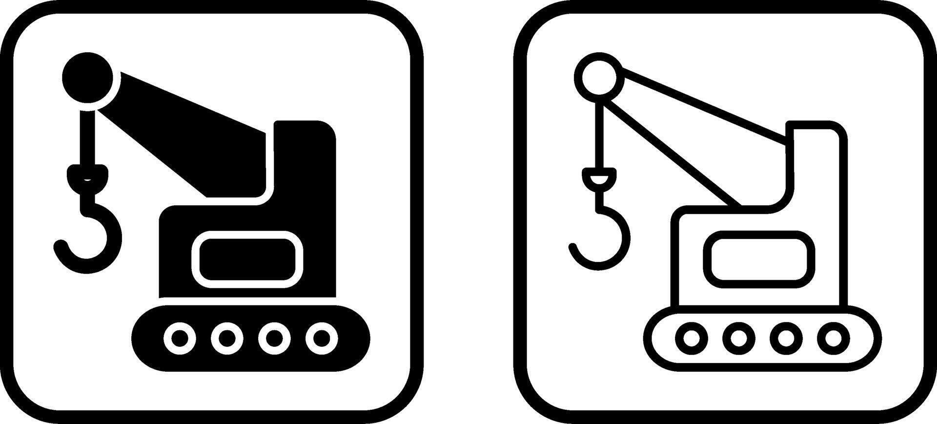 ícone de vetor de guindaste levantador