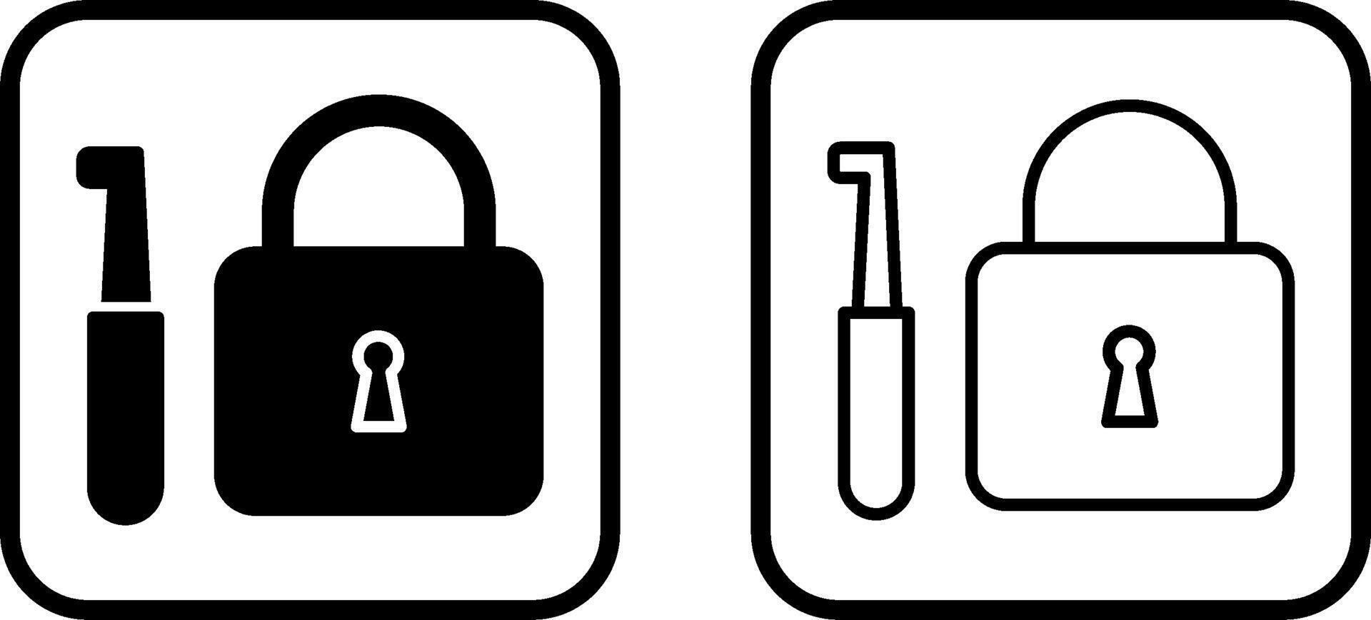ícone de vetor lockpick