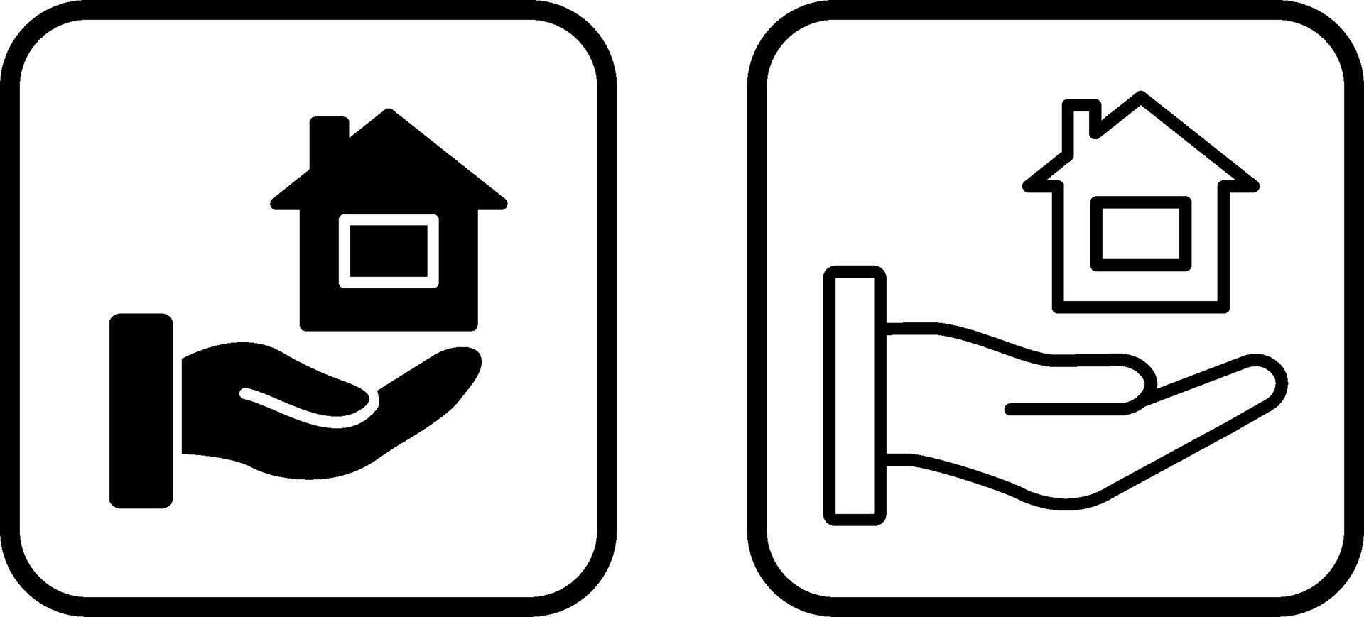 ícone de vetor de seguro de casa