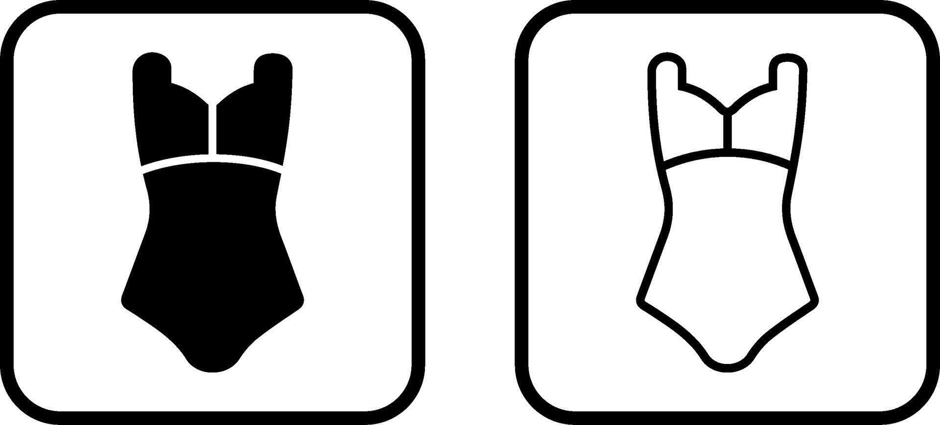 ícone de vetor de traje de banho