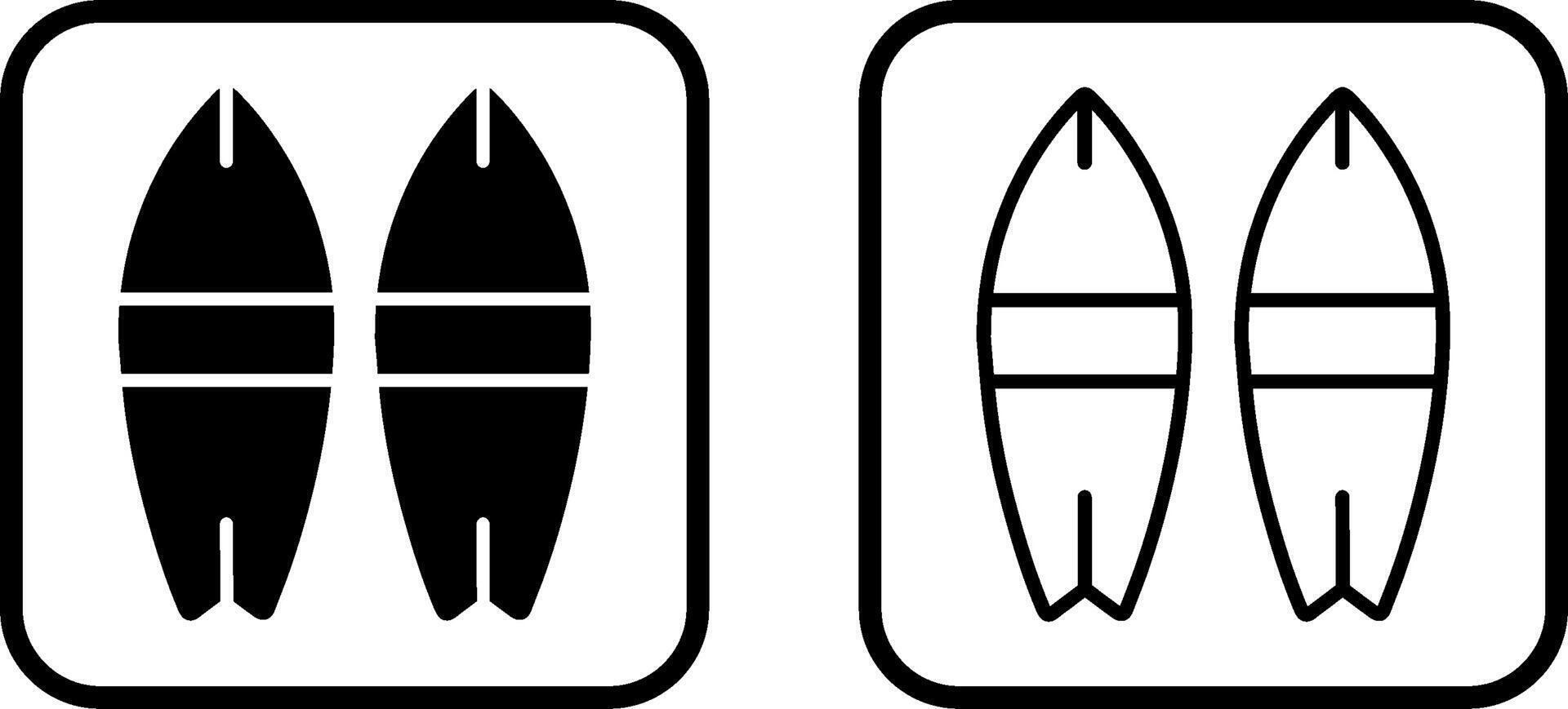 ícone de vetor de prancha de surf
