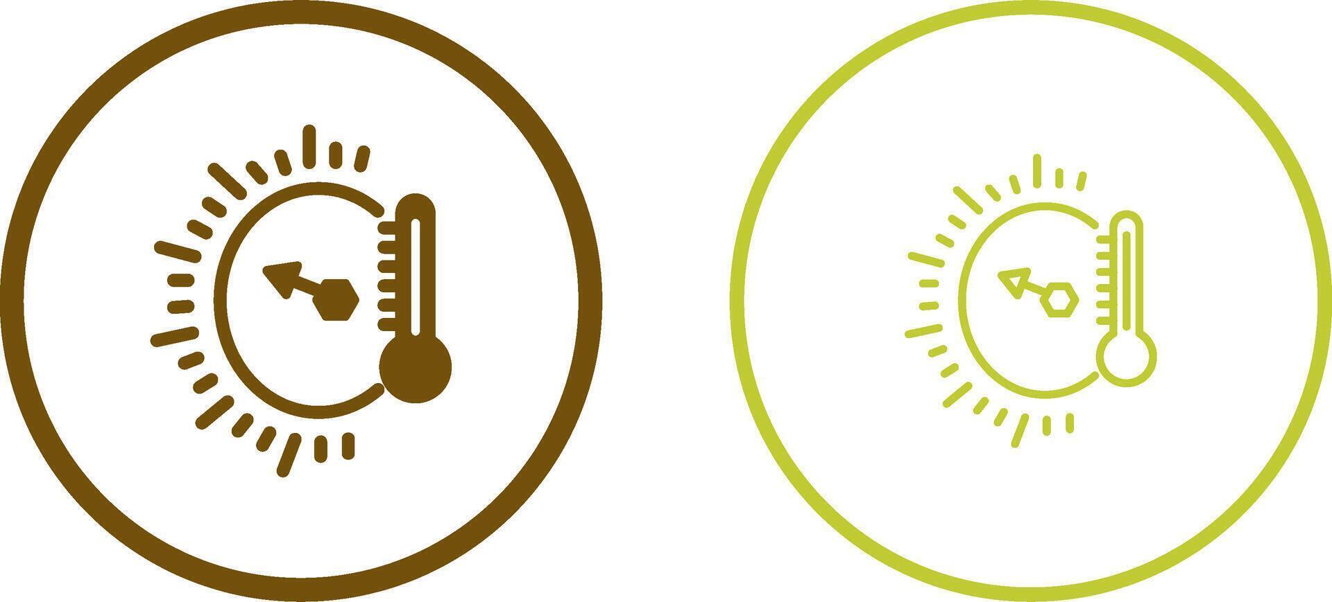 ícone de vetor indicador de temperatura