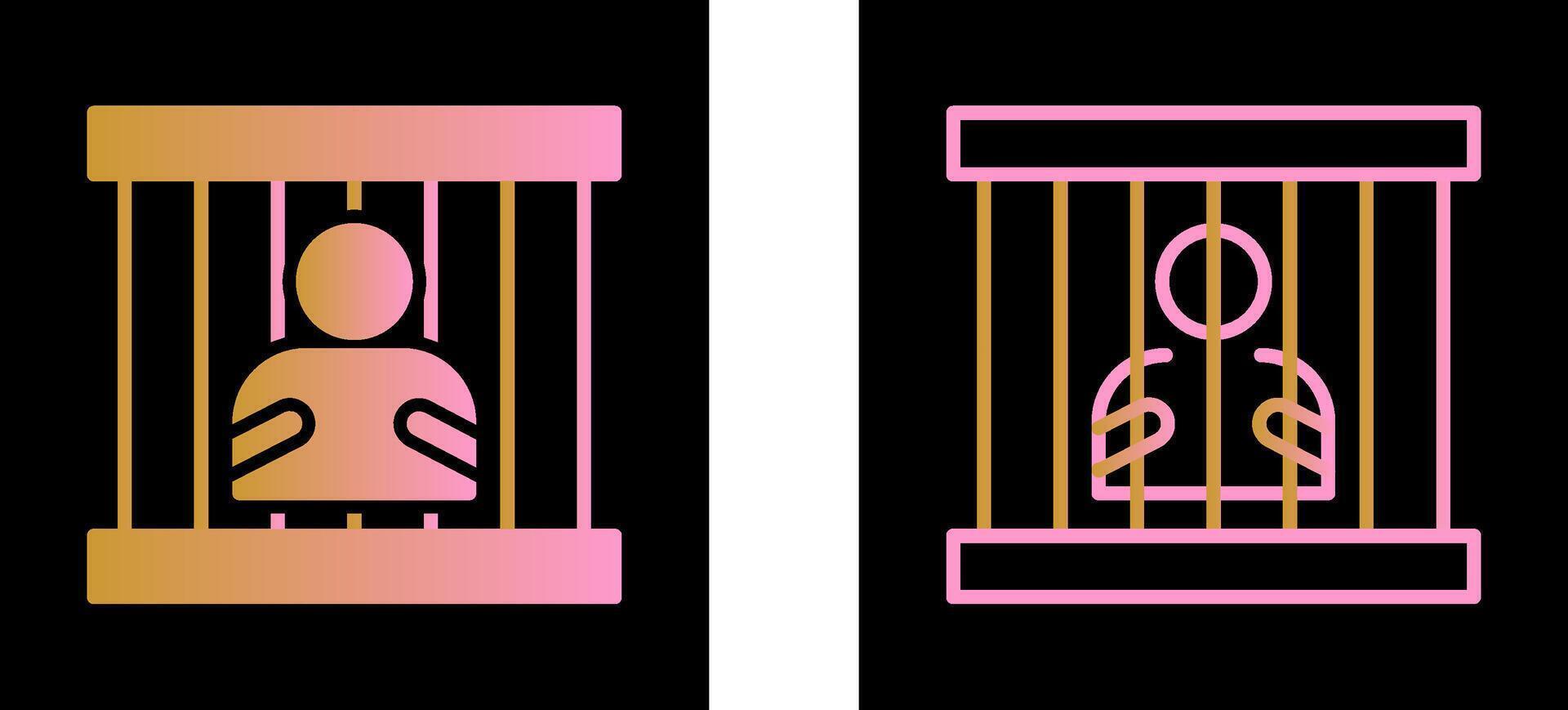 ícone de vetor de prisão